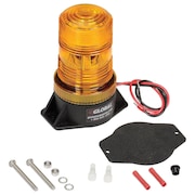 GLOBAL INDUSTRIAL High-Profile Amber LED Permanent Mount Forklift Strobe Light - 12 to 110 Volts 988915